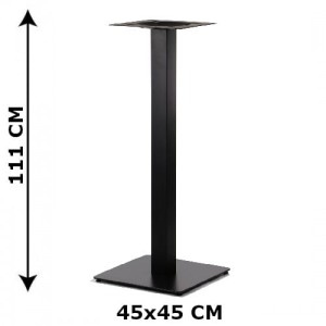 Table base SH-5002-5/H/B, bottom plate dimensions 45x45 cm, height 111 cm (table leg)