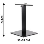 Table base SH-5002-7/B, bottom plate dimensions 55x55 cm (table leg)