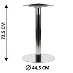 Table base SH-3001-5/P, fi 44,5 cm, polished stainless steel (table leg)