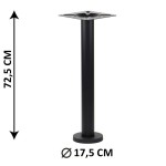 Floor mounted table base SH-3018-2/B, colour black