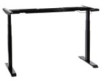 Steel desk frame with electric height adjustment (3-stage), black colour. UT04-3T/B