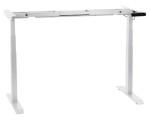 Steel desk frame with electric height adjustment (3-stage), white colour. UT04-3T/W