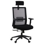 Office armchair RIVERTON - mesh backrest, headrest, different colours