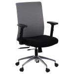Office chair RIVERTON - fabric backrest, aluminium base, different colours