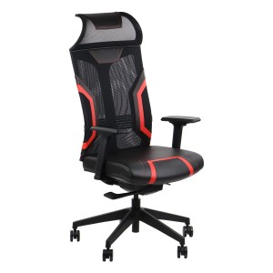 Swivel gaming armchair RYDER EXTREME BK/RD