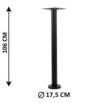 Floor mounted table base SH-3018-2/H/B, colour black