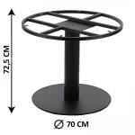 Table base SH-3012-1/B, fi 70 cm, for a large table top, black (table leg)