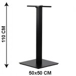 Table base SH-5002-6/H/B, bottom plate dimensions 50x50 cm, height 110 cm (table leg)