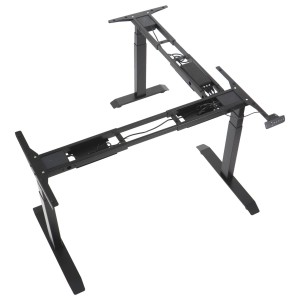 Three-motor electric frame for a desk (3-stage), black colour, PRATO 04-3/90/B