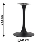 Table base SH-9108-1/B, bottom plate dimensions fi 49 cm (table leg)