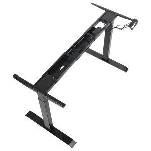 Two-motor electric frame for a desk or table (2-stage), black colour, UT04E-2T