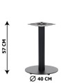 Metal table base SH-5001-4/L/B in black.