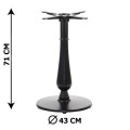 Black cast iron table base SH-5013-9/B.