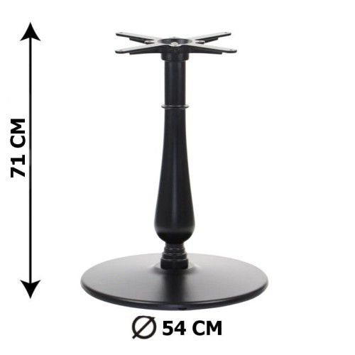 Black cast iron table base SH-5013-9/B.