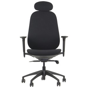 Modern LARSTON swivel office chair - full range of adjustments, black