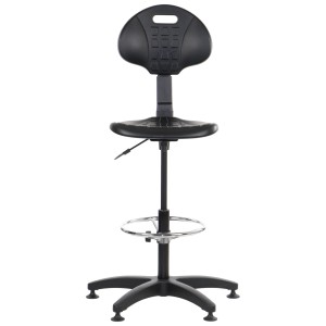 Production chair PRO-TECH H in black colour - TPU foam