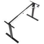Single-motor electric frame for a desk or table (2-stage), black colour, PRATO 01E-2/B